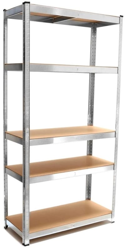 GEKO Galvaniseerde stellingkast - 175 kg draagkracht - Verstelbare planken - 180x90x40 cm