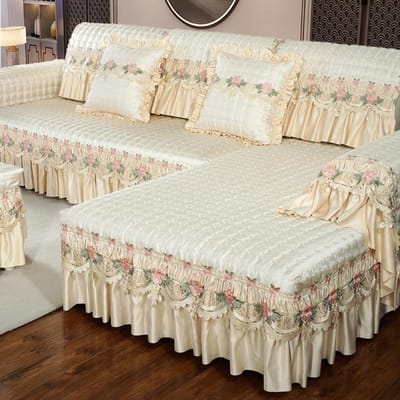 Jacquard Borduurtechnologie Bankhoes Comfortabele Stof Antislip Zitkussen Vier Seizoenen Universeel Minimalistisch Bankhanddoek 100x240cm 1pcs