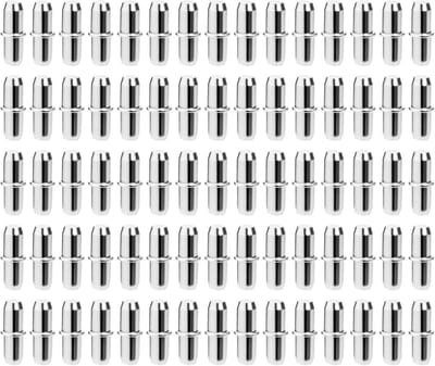 Plankdragers - Steunpennen - Meubelmontage - Schroefloos ontwerp - 5 x 17 mm - Zilver