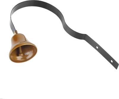 Antieke muur gemonteerde metalen deurbel voor hondentraining en home decoratie