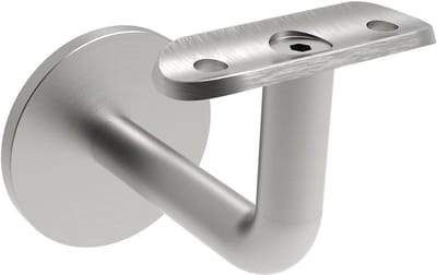 Roestvrijstalen leuninghouder voor wandbevestiging - Buismateriaal 42,4 x 2,0 mm, binnendraad M8