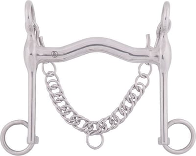 BR Dressuurstang Massief RVS 15 mm . - 13,5