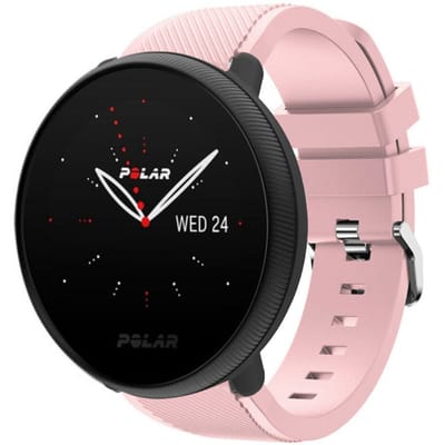 Polar Ignite 2 twill siliconen band (roze)