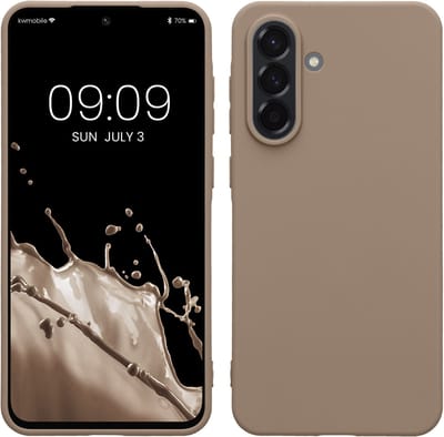 kwmobile telefoonhoesje geschikt voor Samsung Galaxy A56 5G - Hoesje voor smartphone - Back cover in mat crème