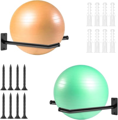 Oefenbalhouder en Yogamat Wandmontage voor Fitnessapparatuur