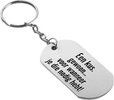 Akyol - een kus gewoon... voor wanneer je die nodig hebt! - Liefde - mensen die liefde willen delen naar iemand - valentijnsdag - cadeautje - verjaardagscadeau - verjaardag - cadeau voor vriendin/vriend - cadeau - kado - 54 x 29mm