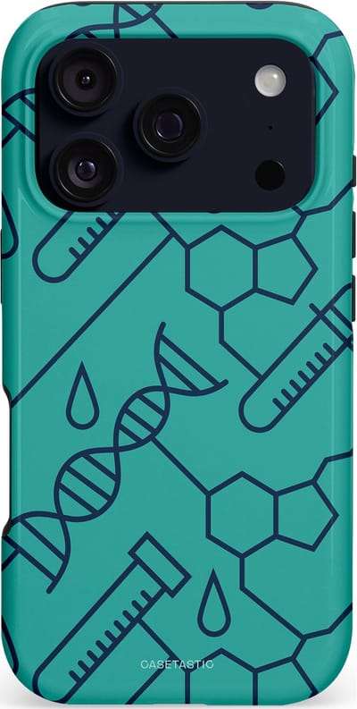 Casetastic hoesje geschikt voor Apple iPhone 17 Pro - MagSafe - Dubbellaagse bescherming - DNA Creaties - Fashion Case - Turquoise