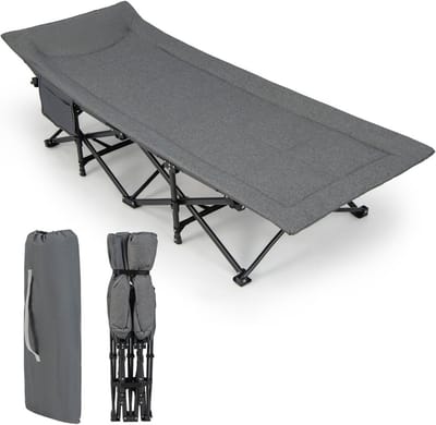 ZRSS® Veldbed - Campeerbed - Vouwbed - Stretcher - Opvouwbaar met draagtas