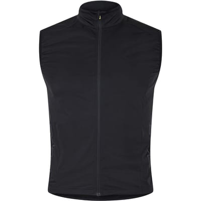 Skins Slank herenvest met ronde hals (Zwart)