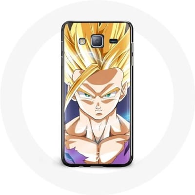 Case voor Samsung Galaxy j3 2016 Dragon Ball Manga Goku boos gezicht