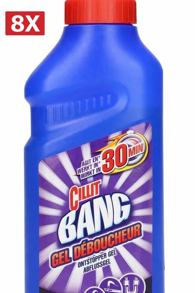 8 x Ontstopper gel Cillit Bang - Werkt in 30 minuten