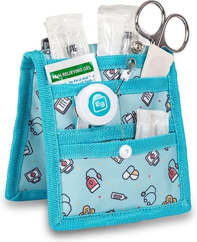 Keen's Elite Bags - Tasorganizer - Organiser voor tijdens de bevalling - Voor japonnen of pyjama's - Turquoise print
