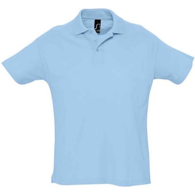 SOLS Heren Zomer II Poloshirt (Hemelsblauw)