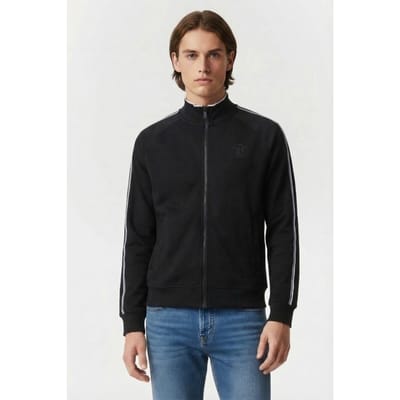 Karl Lagerfeld Black Sweat Zip Jacket Maat: XXL | Hoodies Outlet | Heren | Zwart