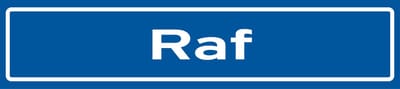 Fotofabriek Straatnaambord Raf | Straatnaambord met naam | Cadeau Raf