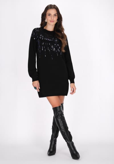 Faina Jurk Dames zwart