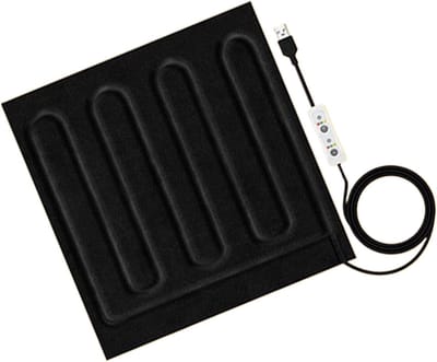 Verwarmde Deken - Verwarmingsmat - Reizen - Waterdicht Materiaal - 30x30x6 cm - Zwart