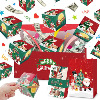 Verrassingsdoos - Explosiedoos Cadeau - Feestelijke Verrassing - Opvouwbaar Pop-up Design - 12 Stuks - Groen