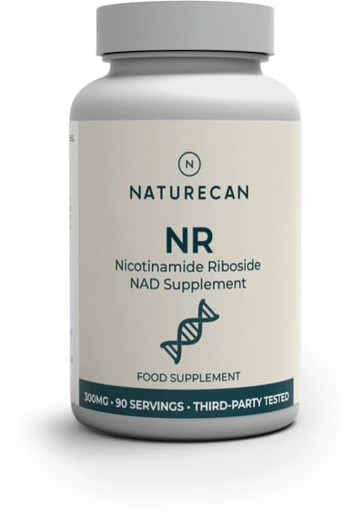 Naturecan - NR (Nicotinamide Riboside Capsules) - NAD+ Booster - Alternatief voor NMN - 300 mg per capsule - 90 porties - Veganistisch