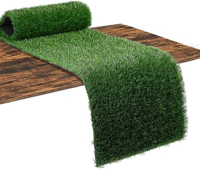 Kunstgras Tafelloper 36 cm x 122 cm - Faux Gras Tafelkleed Voor Bruiloft, Verjaardag, Voetbal Thema Decoratie