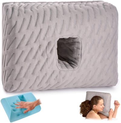 Dailygoods- Oorkussen Zacht Donut Kussen - Koelend Memory Foam - Ademend Kussen - Verlicht Oorpijn - Geschikt Voor Zijslapers - Rond Design - Slaapkussen