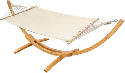 Hangmat met Houten Frame voor 2 Personen - Duurzame Buitenhangmatstandaard