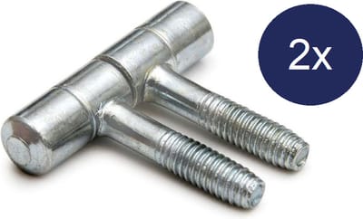 Meubel - Inboorpaumelle - 38x9mm - Verzinkt - 2 Stuks