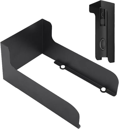 Deurbel Regenhoes - Weerbestendige Hoes - Deurbel Beschermen - Stalen Constructie - 15 x 9 x 7 cm - Zwart