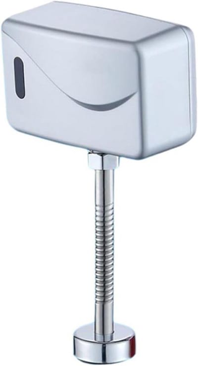 Automatisch Urinoir - Sensor Spoelsysteem - Hygiënisch Sanitair - Waterbesparend Mechanisme - 3 x 10 x 28 cm - Zilver