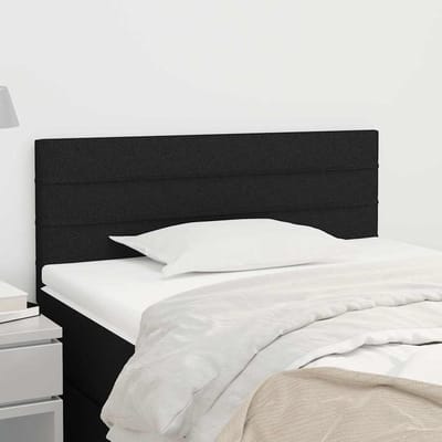 vidaXL - Hoofdbord - 80x5x78/88 - cm - stof - zwart