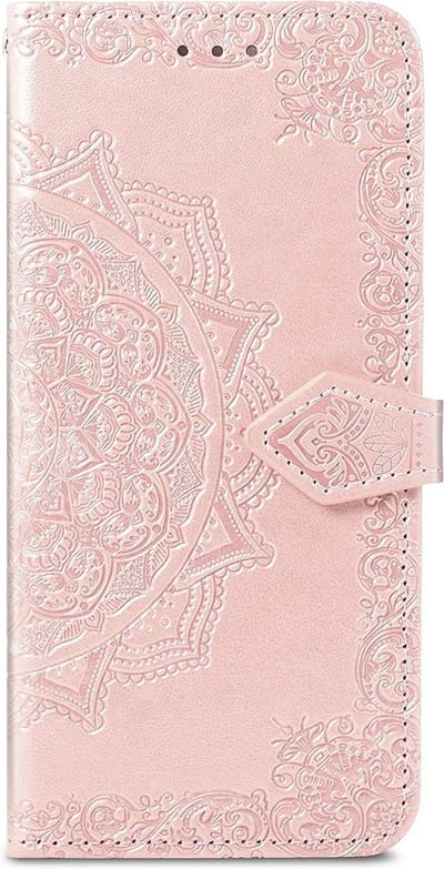 Geschikt voor Samsung Galaxy S21 Bookcase - Roze - Bloemen - Portemonnee Hoesje