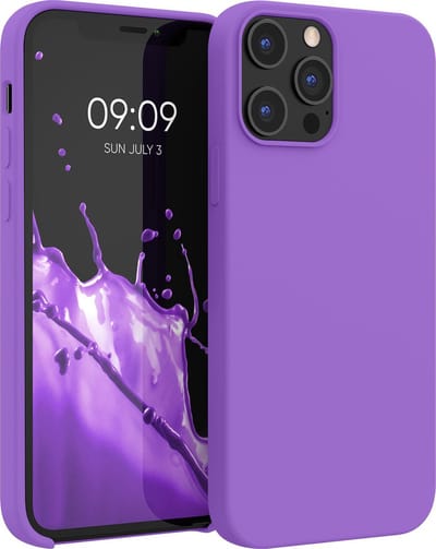 kwmobile telefoonhoesje geschikt voor Apple iPhone 12 Pro Max - Hoesje met siliconen coating - Smartphone case in orchidee lila
