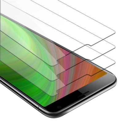 Cadorabo 3x Screenprotector geschikt voor Sony Xperia 10 PLUS - Beschermende Pantser Film in KRISTALHELDER - Getemperd (Tempered) Display beschermend glas in 9H hardheid met 3D Touch