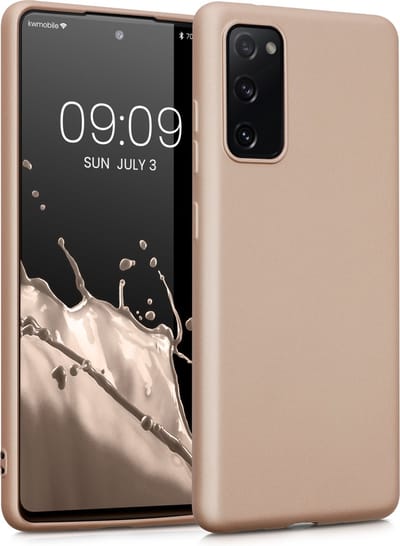 kwmobile telefoonhoesje geschikt voor Samsung Galaxy S20 FE - Hoesje voor smartphone - Back cover in metallic goud