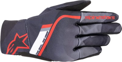 Alpinestars Reef Handschoenen Zwart Grijs Camo Fel Rood - Handschoen