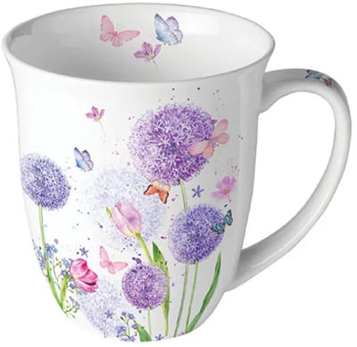 Ambiente - Koffiebeker - Flower Beauty - 400 ML