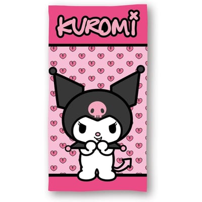 Hello Kitty Kuromi strandlaken 70 x 140 cm - polyester