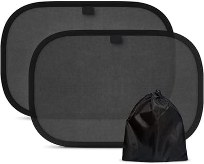 VELTRR® Zonnescherm Auto - Zonnescherm voor Zijruit Bescherming Baby en Kind - Zwart