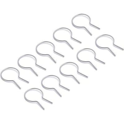100 Pièces Lien de Clôture Torsadé Acier Galvanisé Pré-coupé Outil pour Clôture à Mailles de Chaîne pour Poteau Rond de 1 5/8 Pouce