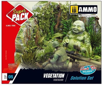 AMMO by Mig Jimenez Modelbouwdecoratie - MIG 7806 Super Pack Vegetation - Solution Set Effecten set