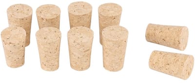 Dailygoods- Wijnkurk Natuurlijke Milieuvriendelijk - Houten Kurk - Wijnstopper - Bierkurk - 10 Stuks - Maat S 20x15x35mm - Kurken