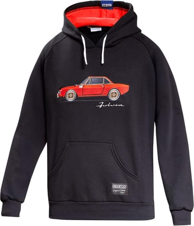 Sparco Lancia HF Fulvia Hoodie - Zwart — XL