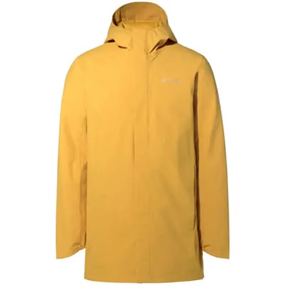 VAUDE Men's Cyclist Padded Parka, Jas, Regenjas, fietskleding, met kap, Hardshell Jas, Regenjas, waterdicht, Heren, Fietsjack