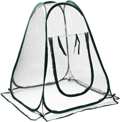 Mini Kas - Draagbare Kweekkas - Planten Beschermen - Zonder Gereedschap - 70x70x80 cm - Transparant