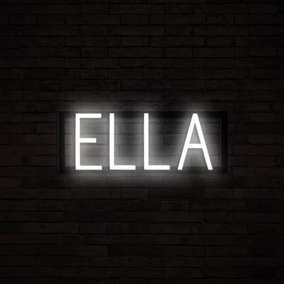 ELLA - Neon LED Lamp Kinderkamer | SpellBrite | 40,16 x 16 cm | 6 Dimstanden & 8 Lichtanimaties | Naamlamp Wandlamp Neon Verlichting