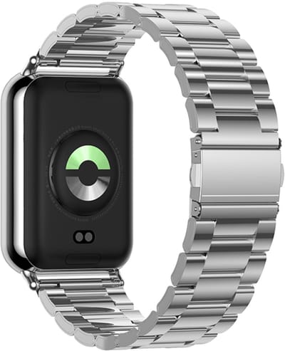 Stalen bandje - RVS - geschikt voor Xiaomi Smart Band 10 Pro, Smart Band 9 Pro, Smart Band 8 Pro, Redmi Watch 4, Redmi Watch 5 en Redmi Watch 6 - zilver