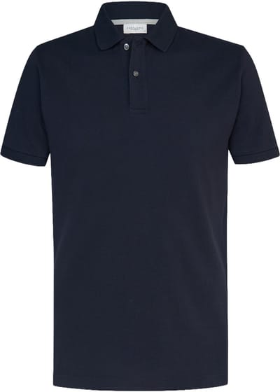 Profuomo Piqué Poloshirt Donkerblauw (navy) - Maat M - Heren