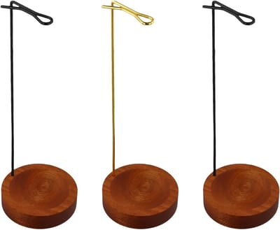 Handgemaakte Houten Incensestokhouders - Set van 3 voor Aromatherapie, Meditatie en Ontspanning, Perfect voor Yoga en Thuisdecoratie