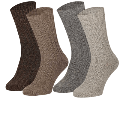 Morethansocks - Huissok - Alpaca wol - Heren - Huissokken heren - Wollen huissokken