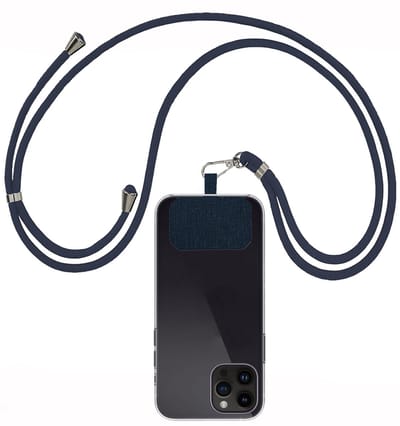 Telefoon Koord Universeel Telefoonkoord Verstelbaar - Telefoonkoorden Universeel Verstelbaar - Donkerblauw